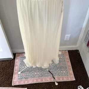 Anthropologie The Tilda Maxi Slip Skirt: Plissé Edition